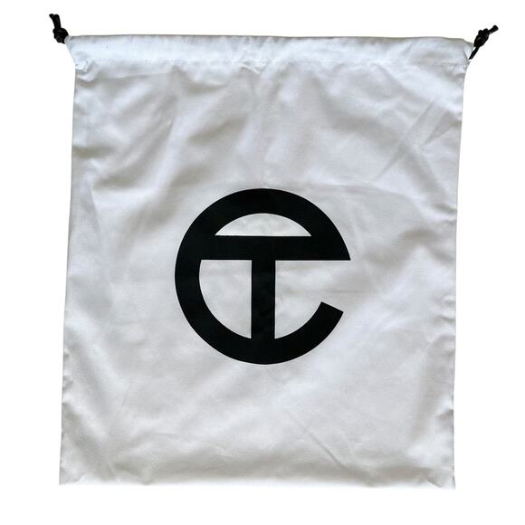 Telfar White Fabric Drawstring Dust Bag 18"x20" - Picture 1 of 4